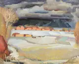 William Victor Higgins, Taos in Winter