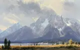 Wilson Hurley, West Wind on Mount Moran, oil on canvas