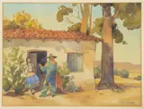 Richmond Irwin Kelsey, The Proposition, watercolor on paper