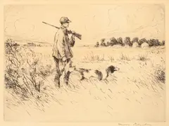 Hans Kleiber, Hunting Scenes, etching on paper