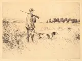 Hans Kleiber, Hunting Scenes, etching on paper