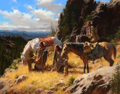 Don Oelze, Strangers in the Valley, 2019, oil on canvas