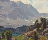Bishop Pass Country by Edgar Alwin Payne, oil on canvas, sold Jul 2019