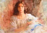 Richard Schmid, Chriss, 1988, gouache on paper