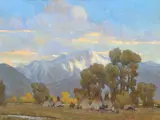 W. Steve Seltzer, Mission Mountain Camp, 2012, oil on canvas
