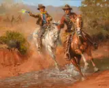 Andy Thomas, Dick Brewer, Billy the Kid and the Regulators