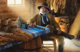 Joseph Velazquez, Trade Negotiations, 2018, oil on canvas