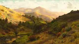 Thaddeus Welch, California Landscape with Cows, 1911, oil on canvas