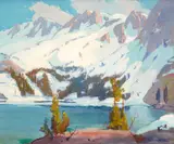 Orrin White, Sierra Lake, oil on canvas