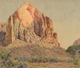Gunnar Widforss, The Great White Throne [or] Zion