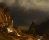 Albert Bierstadt, Evening in the Mountains, 1888, oil on canvas
