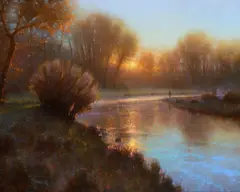 In the Quiet of the Morning by Brent Cotton, 2018, oil on canvas, sold Jul 2018