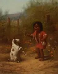 Alice Coutts, The Lesson, oil on canvas