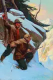 Charles Defeo, Elk Hunters, oil on canvas