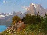 Going to the Sun Camp by John Fery, oil on canvas, sold Jul 2018