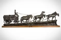 Earle E. Heikka, Quartz Ore Wagon, bronze