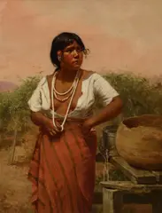 Grace Hudson, Engaged, 1907, oil on canvas