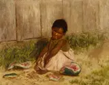 Grace Hudson, Thurlow, 1904, oil on board
