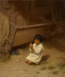 Grace Hudson, Gimini, 1917, oil on canvas
