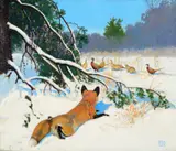 Lynn Bogue Hunt, Christmas Dinner, 1950, oil on canvas