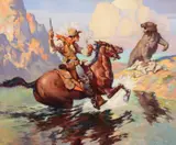 Oliver Kemp, Dangerous Crossing, oil on canvas