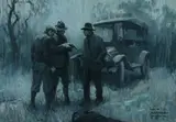 After the Shootout by Wilhelm Heinrich Detlev Körner, 1925, oil on canvas, sold Jul 2018