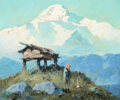Theodore Roosevelt Lambert, Mt. McKinley, 1940, oil on board