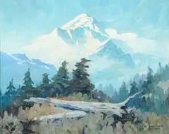 Theodore Roosevelt Lambert, Mt. McKinley, 1947, oil on canvas