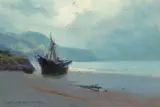 Last Port of Call by Sydney Laurence, oil on canvas laid on board, sold Jul 2018