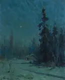 The North Star by Sydney Laurence, oil on canvas, sold Jul 2018