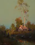 The Last Warm Glow by Sydney Laurence, 1926, oil on canvas, sold Jul 2018