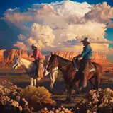 Mark Maggiori, Father and Son, 2018, oil on canvas
