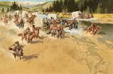 Rendezvous by Frank McCarthy, 1978, oil on board, sold Jul 2018