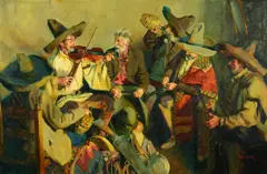 John Moyers, Cielito Lindo, 1995, oil on canvas