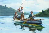 Ogden Pleissner, Casting for Salmon ( circa 1943)