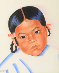 Winold Reiss, Little Rosebush, pastel on paper