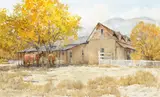 Morris Rippel, The Velarde House, 2002, watercolor on paper