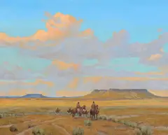 W. Steve Seltzer, Following the Game Trails, 2018, oil on canvas
