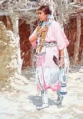 Ross Stefan, Song of the Bluebird, oil on canvas