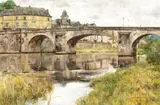 Donald Teague, The Bridge at Montignac (Perigord)