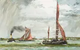 Donald Teague, Barges on the Thames