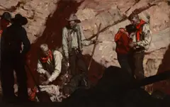 Saul Tepper, Fallen Cowboy, 1932, oil on canvas