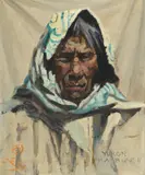 Eustace Paul Ziegler, Yukon Matriarch – Tanana Matriarch, oil on canvasboard