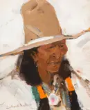 Laverne Nelson Black, Indian Portrait, Taos