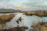 George Browne, Lighting In, oil on canvas