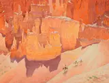 John Clymer, Navajo Country, oil on board