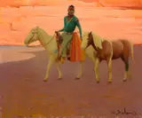 Gerard Curtis Delano, Navajo and His Horses