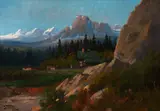 Belton Chalet, Glacier Park by John Fery, oil on canvas, sold Jul 2017