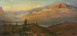 Canyon in Arizona by John Fery, oil on canvas, sold Jul 2017