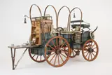 Dale Ford & Brian L. Ford, Collection of Thirteen Hand-Crafted Wagons, hardwood, steel and leather